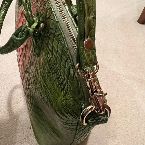 Brahmin Duxbury Satchel Limeade Green Melon Ombré NWOT - Picture 8 of 12